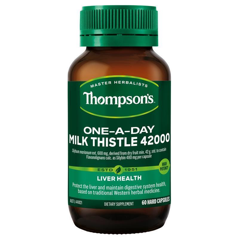 Thompson's One-A-Day Milk Thistle 42000mg 60 Capsules