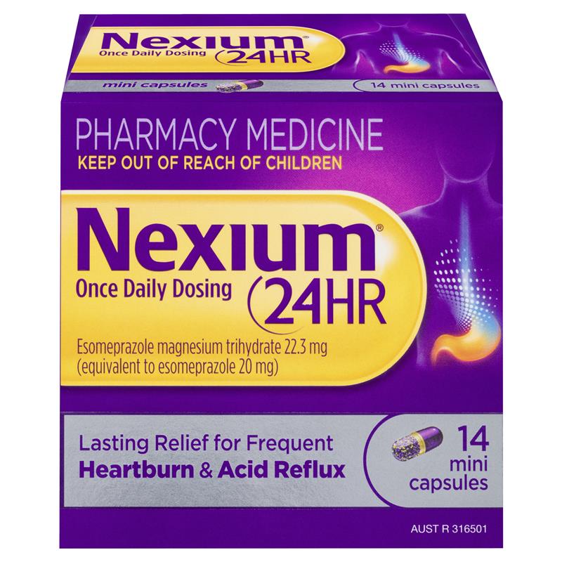 Nexium 24hr 20mg 14 Mini Capsules.