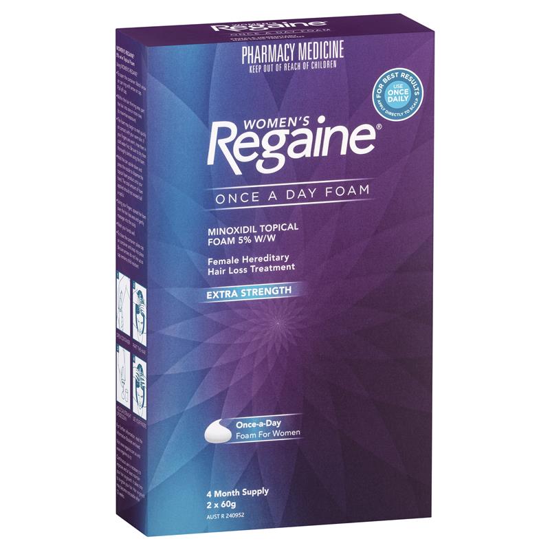 Regaine Women's Extra Strength Minoxidil Foam Hair Regrowth Treatment 2 x 60g (Minoxidil 5% w/w)