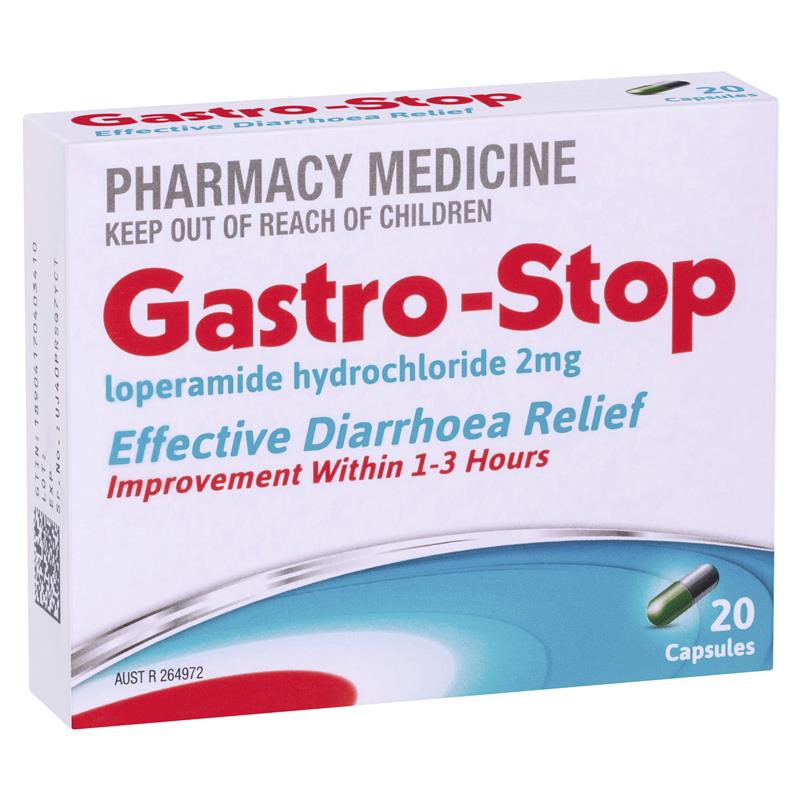 GastroStop (Loperamide) 2mg 20 Capsules (Loperamide 2mg)