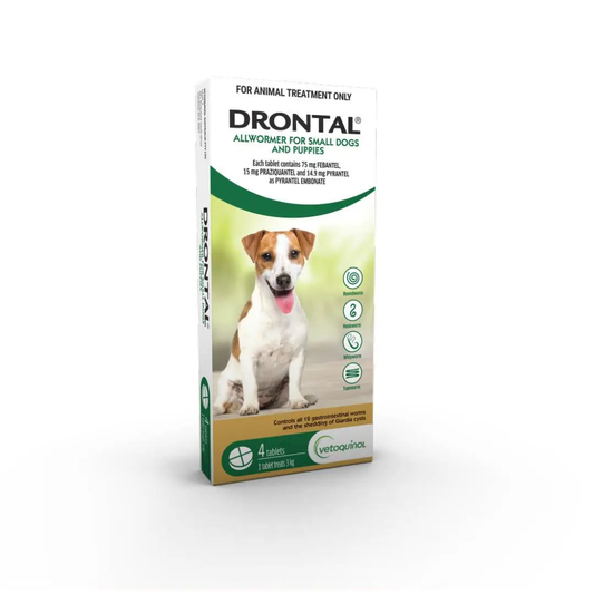 Drontal Allwormer Tablets < 3kg Small Dog and Puppy.