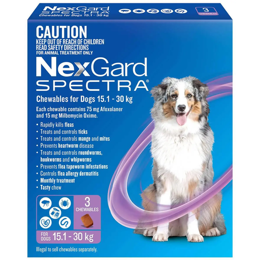 NexGard SPECTRA Chews For Large Dogs 15.1-30kg.