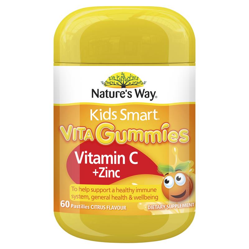 Nature's Way Kids Smart Vita Gummies Vitamin C + Zinc 60 Pastilles