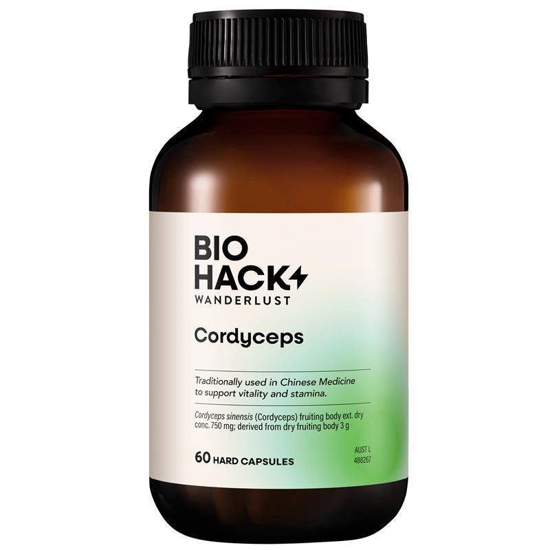 BioHack Wanderlust Cordyceps 60 Capsules