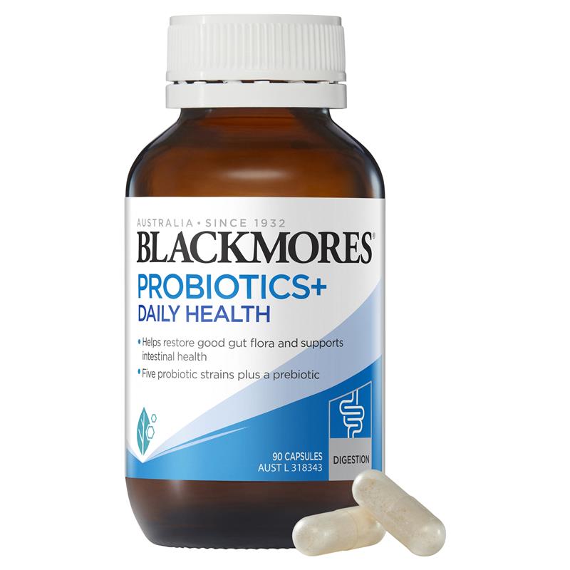 Blackmores Probiotics+ Daily Health Gut Health Vitamin x 90 Capsules.