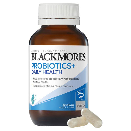 Blackmores Probiotics+ Daily Health Gut Health Vitamin x 90 Capsules.