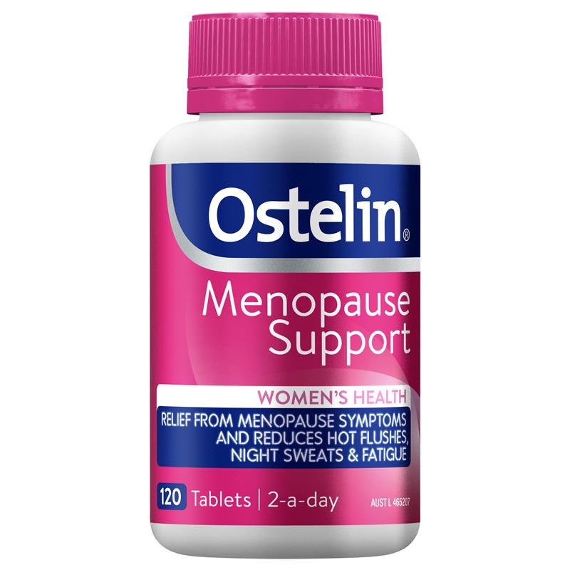 Ostelin Menopause Support 120 Tablets.