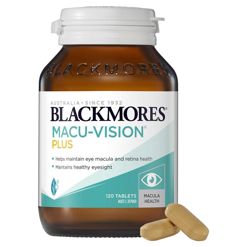 Blackmores Macu Vision Plus Eye Care Vitamin x 120 Tablets.