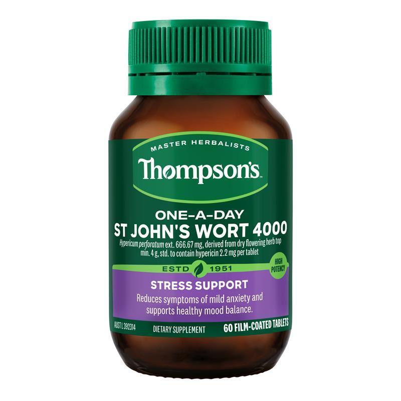 Thompson's One-A-Day St. John's Wort 4000mg 60 Tablets.