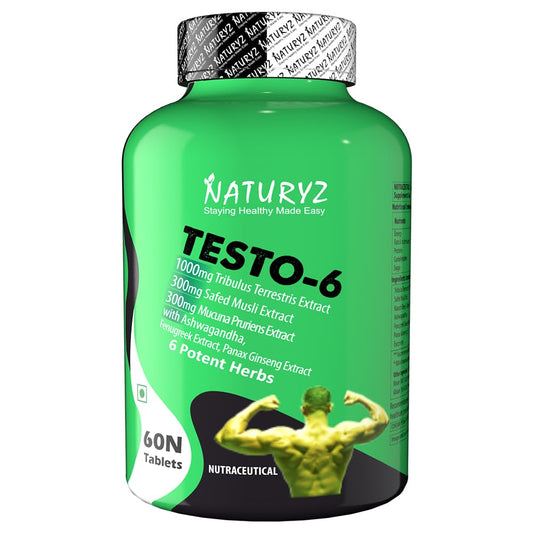 Naturyz Testo-6 Plant based Supplement For Men 2100mg x 60 Tablets.