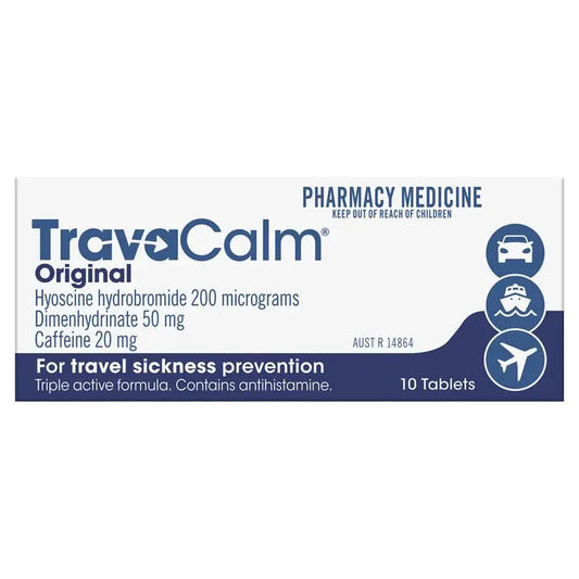 Travacalm Travel Sickness Original 10 Tablets