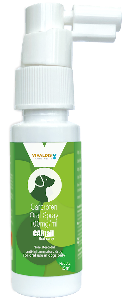 Cartail Oral Spray (Carprofen) 100mg/ml (15ml).