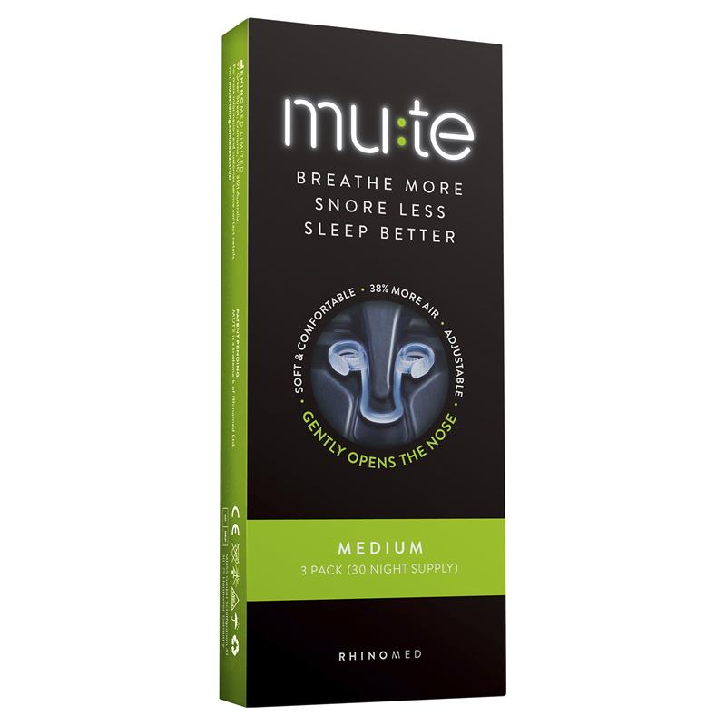 Mute Snoring Relief Medium Pack.