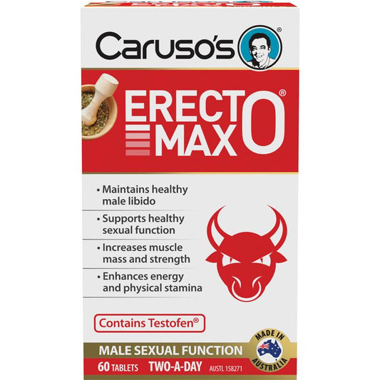 Carusos Erecto Max | 60 Tablets.