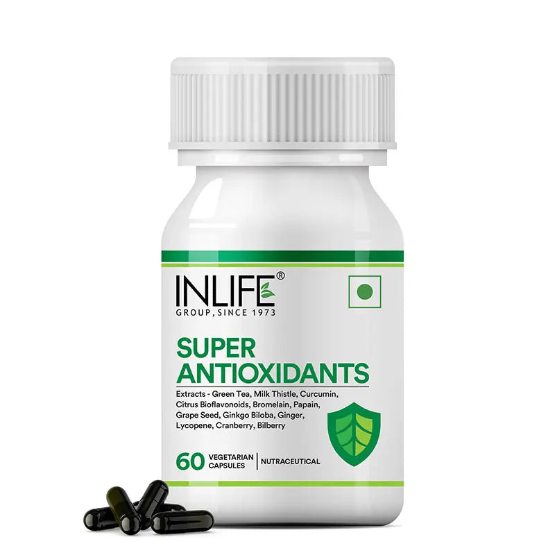 Inlife Super Antioxidants Supplement - 60 Vegetarian Capsules.