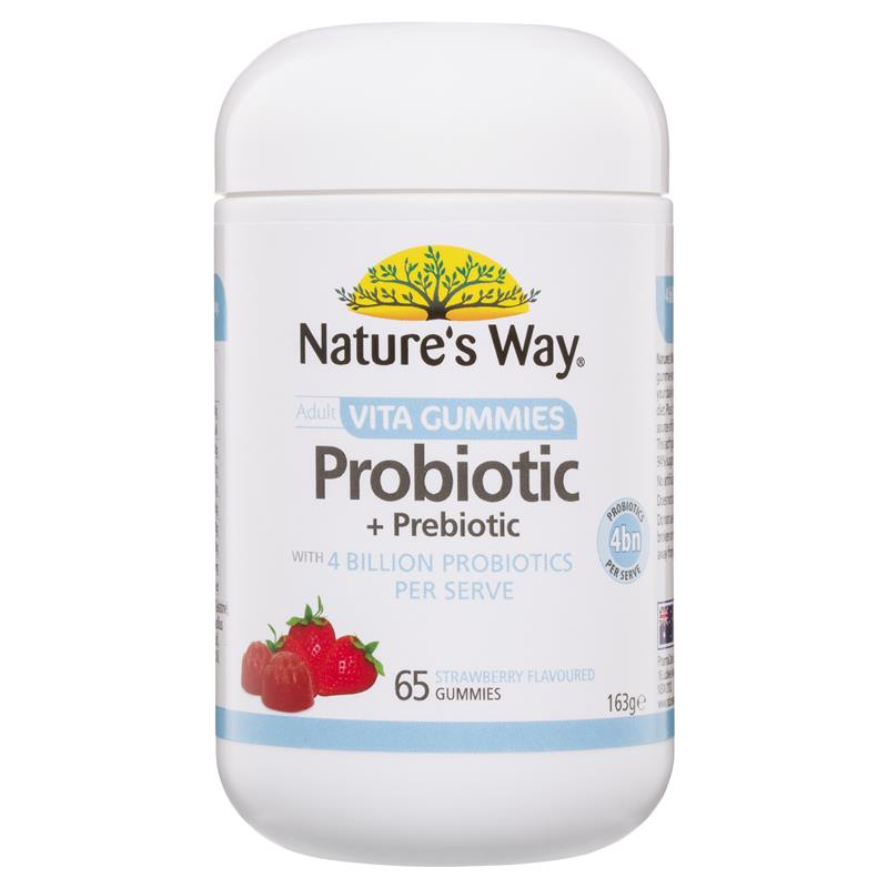 Nature's Way Adult Vita Gummies Probiotic Sugar Free 65 Gummies.
