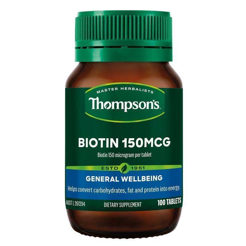 Thompson's Biotin 150mcg 100 Tablets