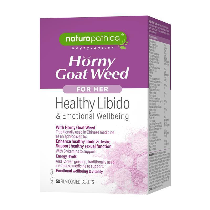 Naturopathica Horny Goat Weed For Her 50 Tablets