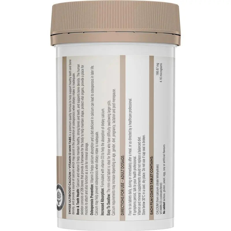 Swisse Calcium + Vitamin D3 300 Mini Tablets