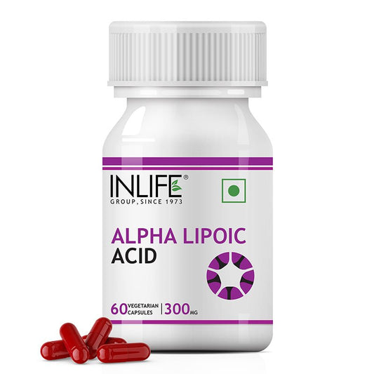 Inlife Alpha Lipoic Acid (ALA) 300mg - 60 Veg. Capsules.