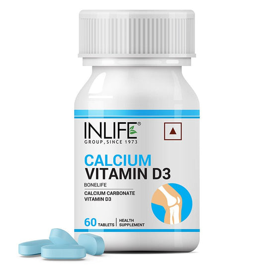 Inlife Calcium with Vitamin D3 Supplement- 60 Tablets.