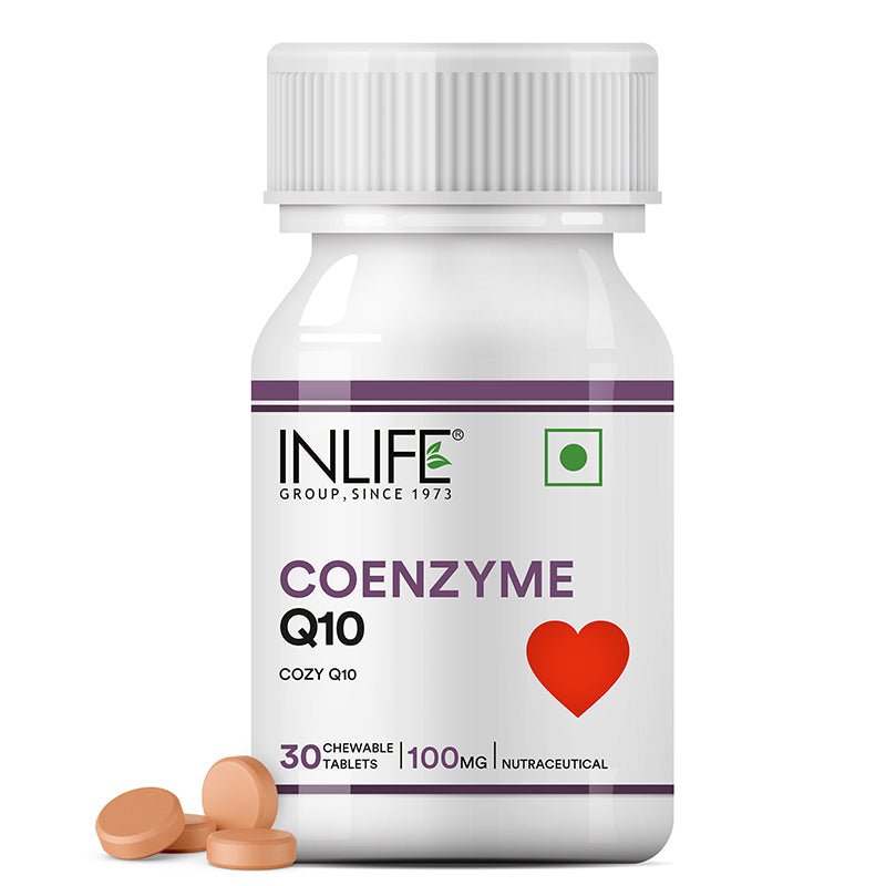 Inlife Coenzyme Q10 (CoQ10) Ubiquinone Supplement | 100mg | 30 Tablets.
