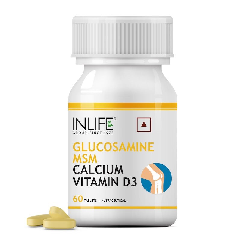 Inlife Glucosamine MSM Calcium Vitamin D3 Supplement | 60 Tablets.