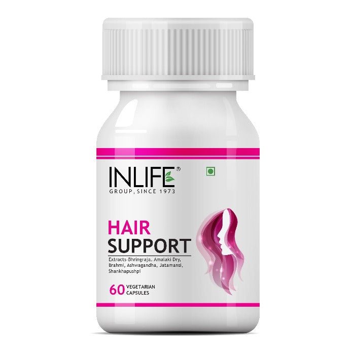 Inlife Hair Support Supplement | 60 Vegetarian Capsules.