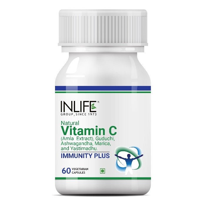 Inlife Immunity Plus Supplement, 500mg | 60 Vegetarian Capsules.