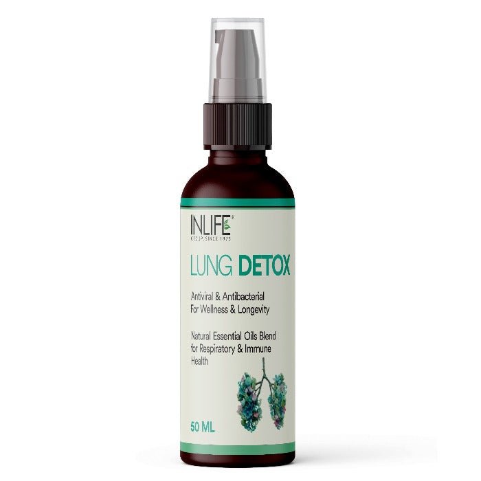 Inlife Lung Detox Ayurvedic Essential Oils Blend, 50ml.