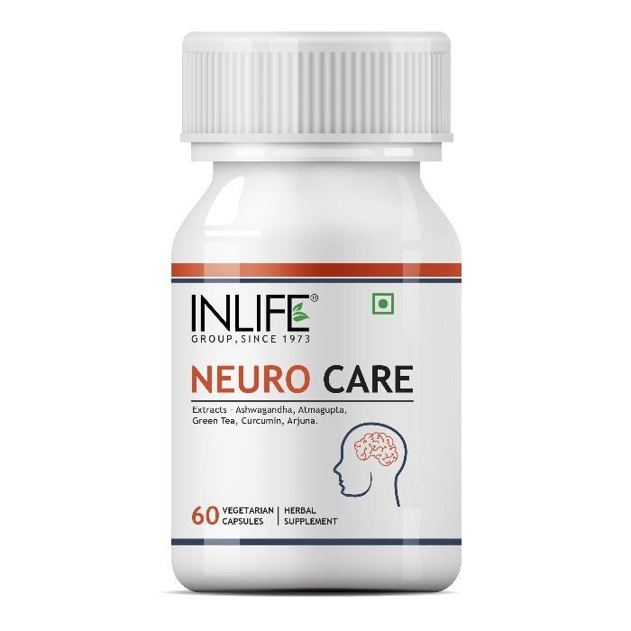 Inlife Neuro Care Supplement, 500mg - 60 Vegetarian Capsules.