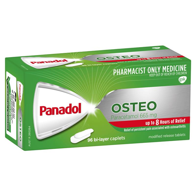 Panadol Osteo 665mg  96 Caplets.