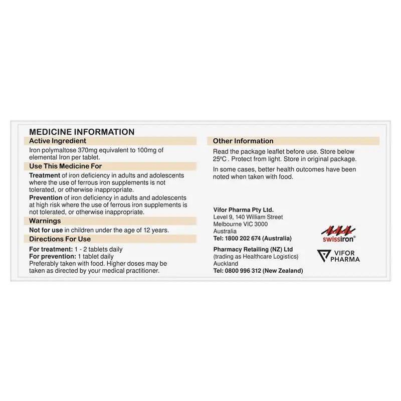 Maltofer Oral Iron 100mg 100 Tablets