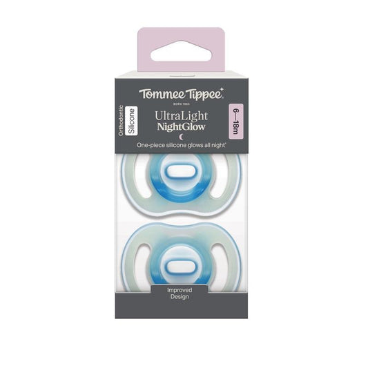 Tommee Tippee Ultralight Soother Night 18-36 Months 2 Pack