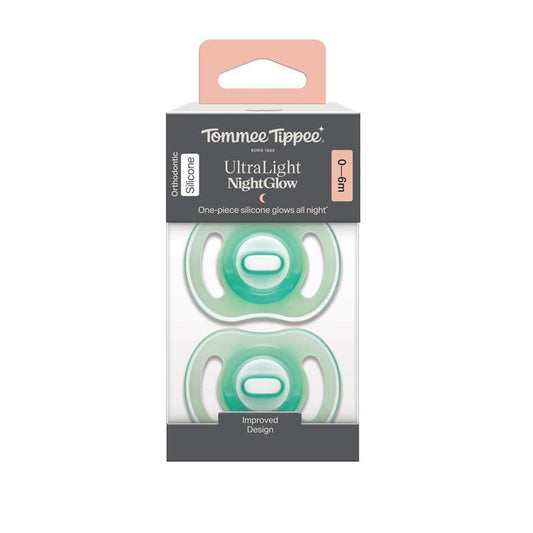 Tommee Tippee Ultralight Soother Night 0-6 Months 2 Pack