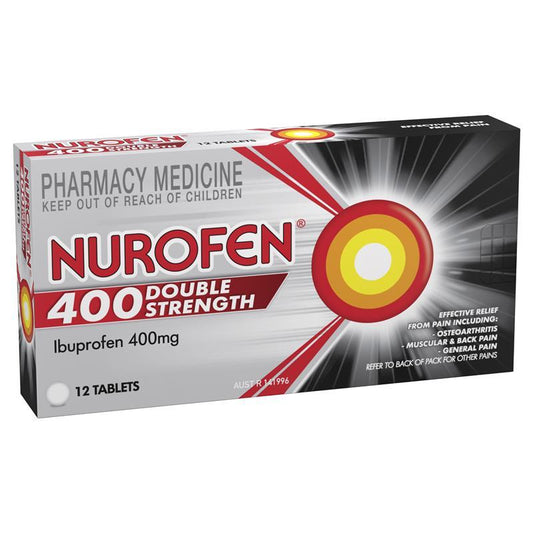 Nurofen (Ibuprofen) 400mg 12 Tablets.
