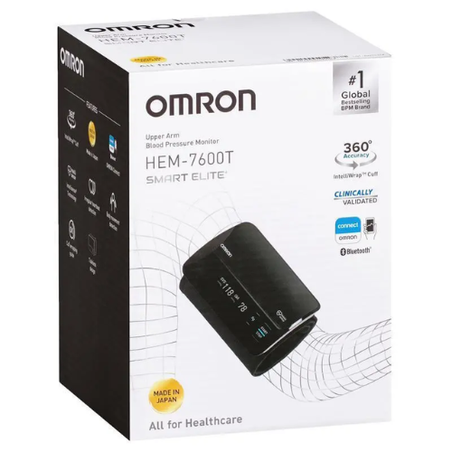 Omron Smart Elite HEM7600T Blood Pressure Monitor Bluetooth Tubeless.