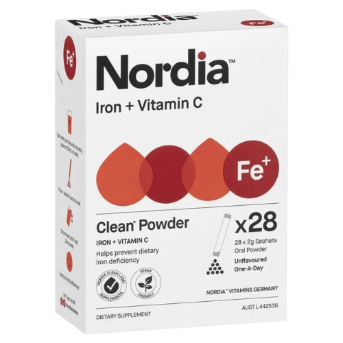 Nordia Iron + Vitamin C Powder 28 Sachets.