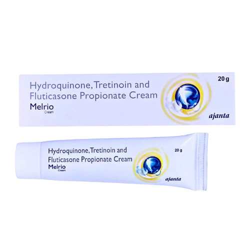 Melrio Cream 20gm Tube (Hydroquinone, Tretinoin and Fruticasone Propionate )