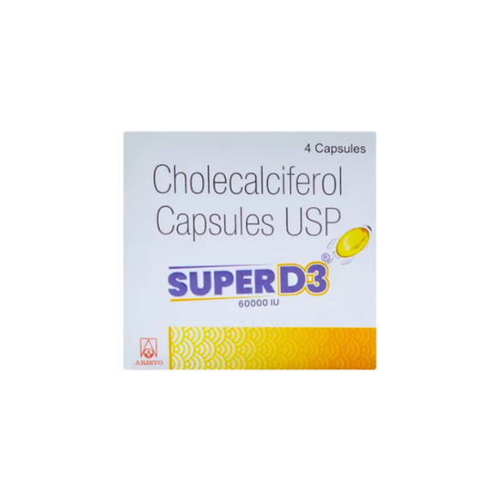 Super D3 High Strength Vitamin D 12 Capsules.